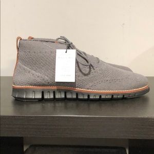 ColeHaan Zero Grand WingTip wool knit shoe.